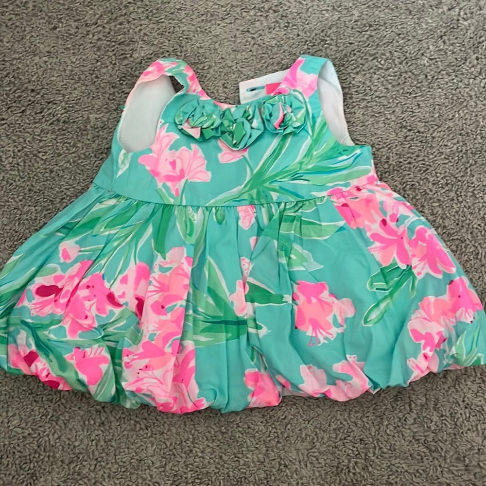Lilly Pulitzer 3-6M Dress + Bloomers EUC